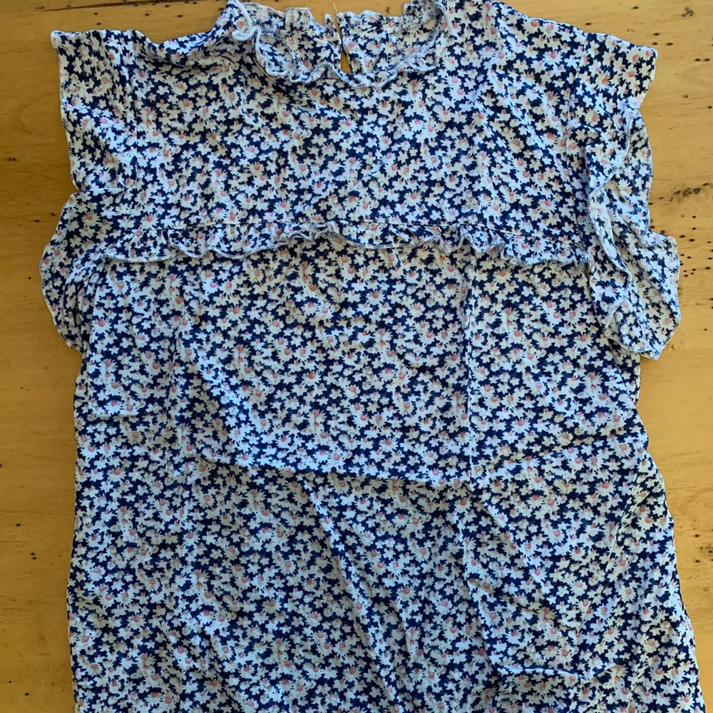 Thin flower blouse (M)